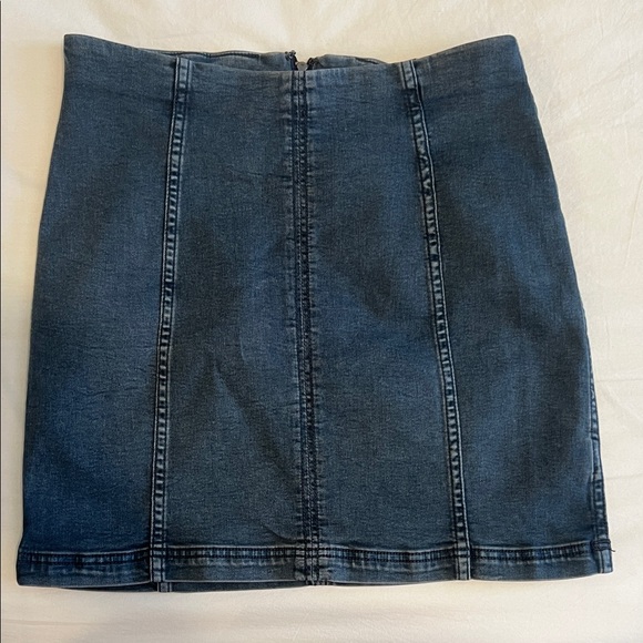 Free People Indigo Mini Skirt - Picture 1 of 4
